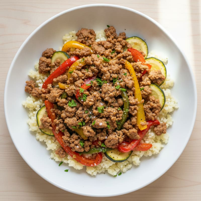 Savory Beef and Veggie Power Bowl