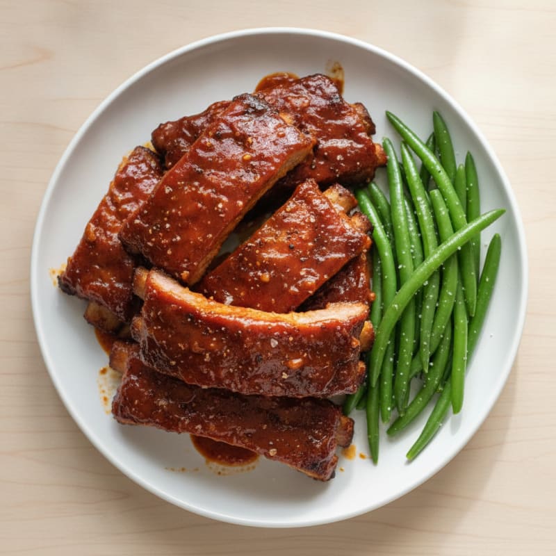 Sticky BBQ Baby Back Ribs