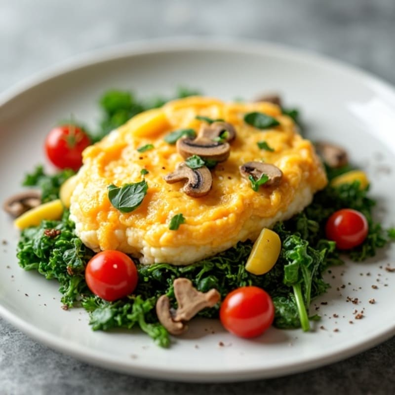 Egg White and Spinach Scramble