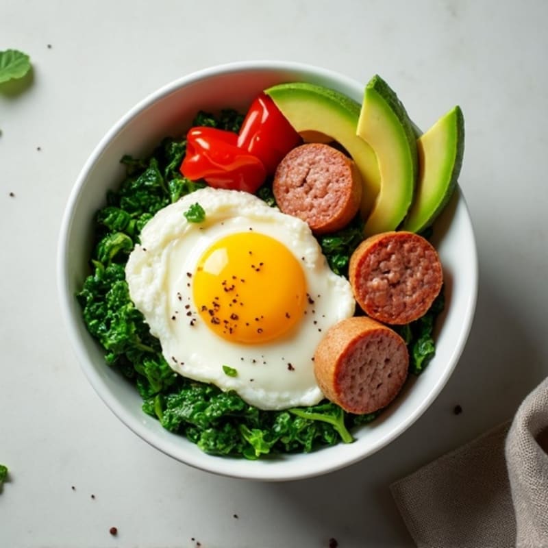 Protein-Packed Spinach and Egg White Breakfast Bowl