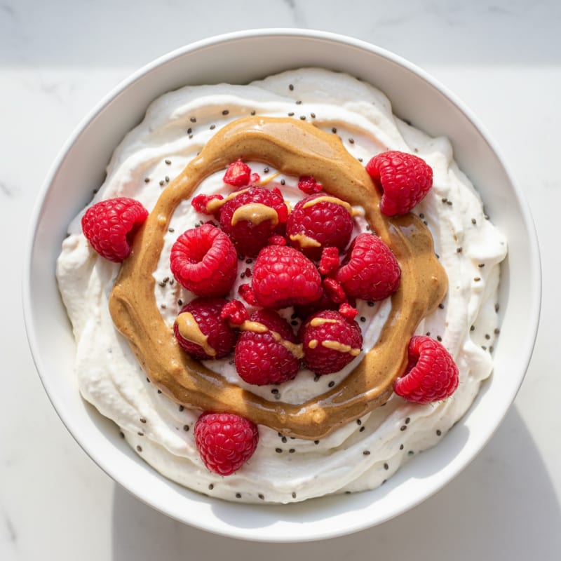 Silky Greek Yogurt Protein Mousse with Berries