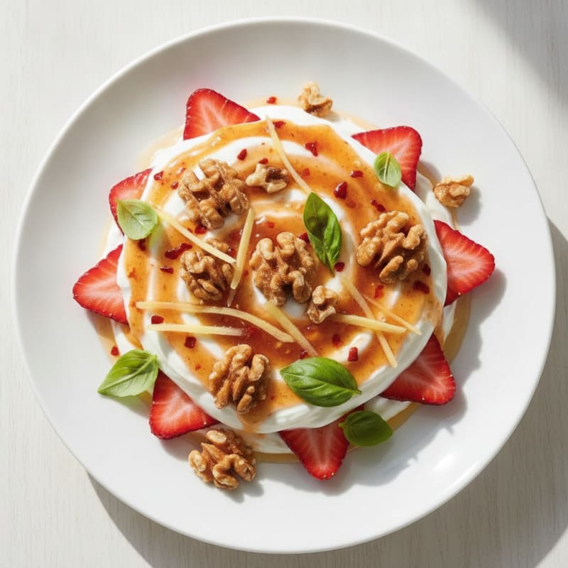 Greek Yogurt Protein Parfait with Sweet and Spicy Sauce