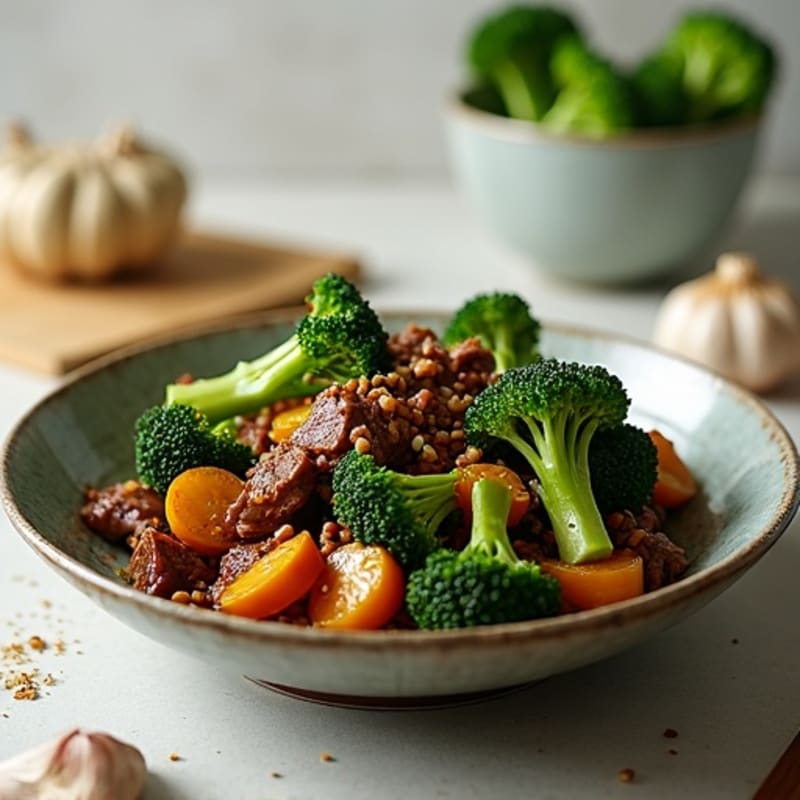 Garlic Ginger Lean Beef and Crisp Broccoli Stir-Fry