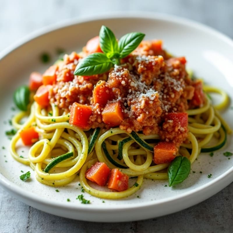 Zucchini Noodle Turkey Bolognese