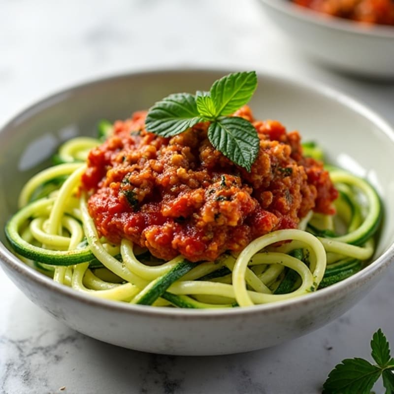 Protein-Packed Turkey Bolognese with Zucchini Noodles