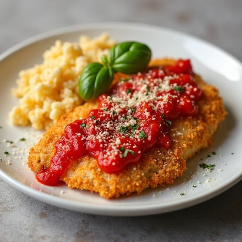 Healthy Crispy Chicken Parmesan