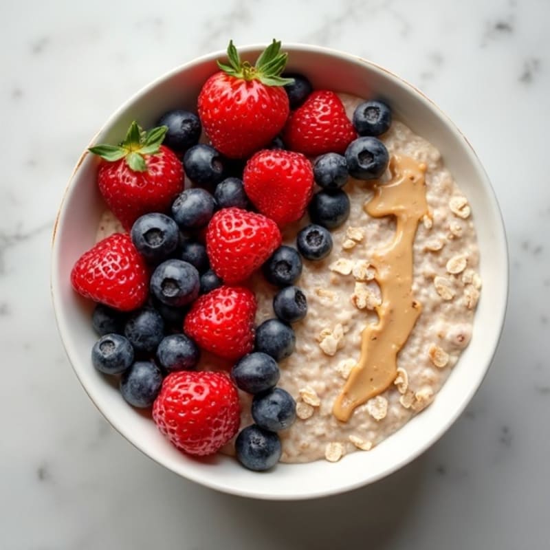 Creamy Dairy-Free Oats with Fresh Berries