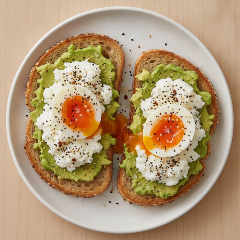 Avocado Toast with Jammy Eggs