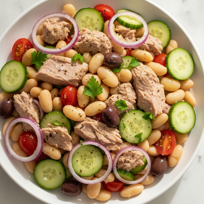 Mediterranean Tuna and White Bean Salad