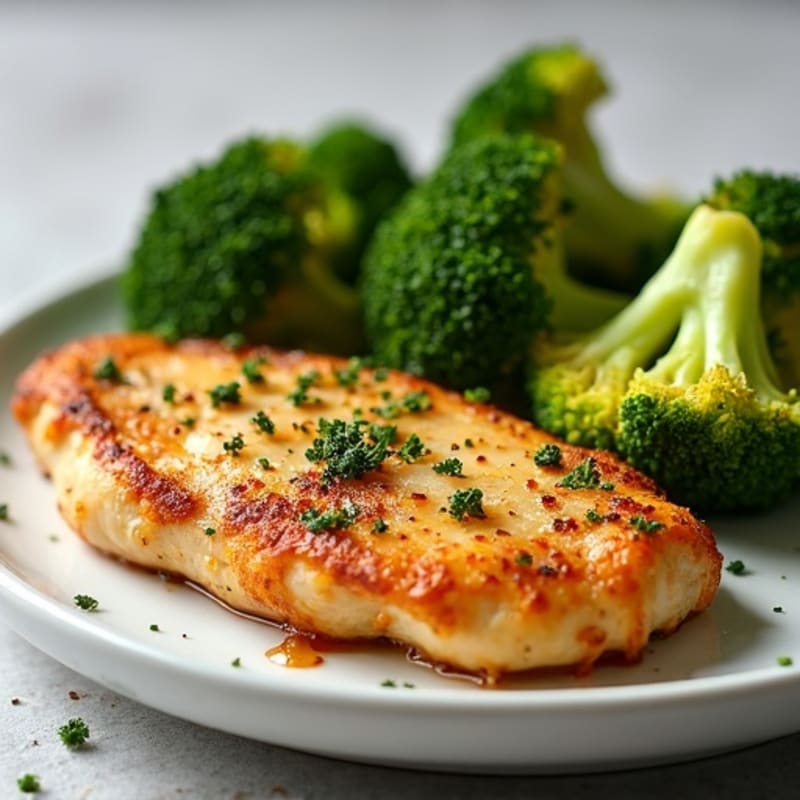 Crispy Lemon-Herb Chicken with Roasted Broccoli
