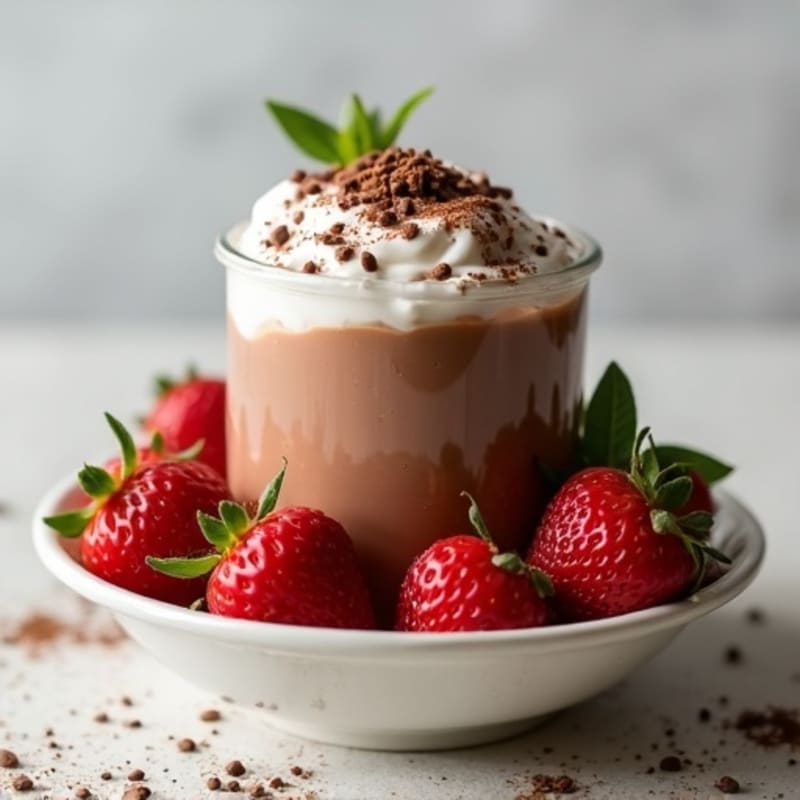 Silky Chocolate Protein Pudding with Greek Yogurt