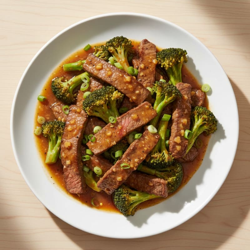 Ginger-Garlic Beef and Broccoli Stir-Fry