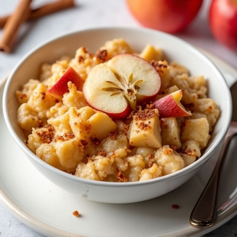 Creamy Spiced Apple Baked Oats