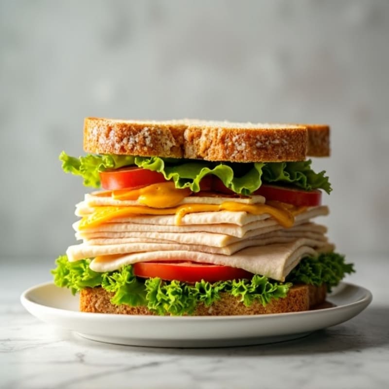 Stacked Turkey Club with Fresh Avocado