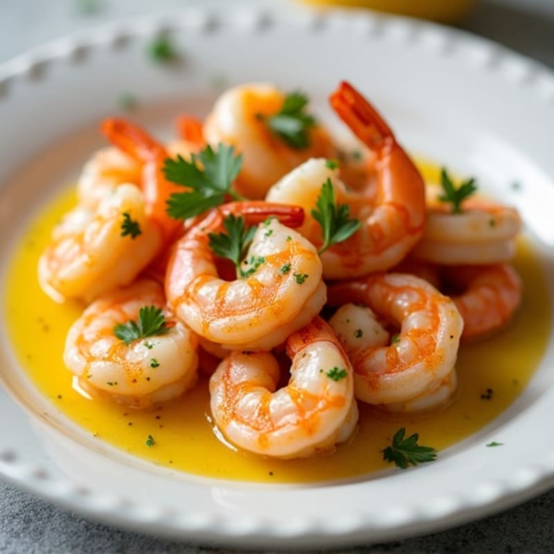 Pan-Seared Shrimp with Lemony Garlic Butter