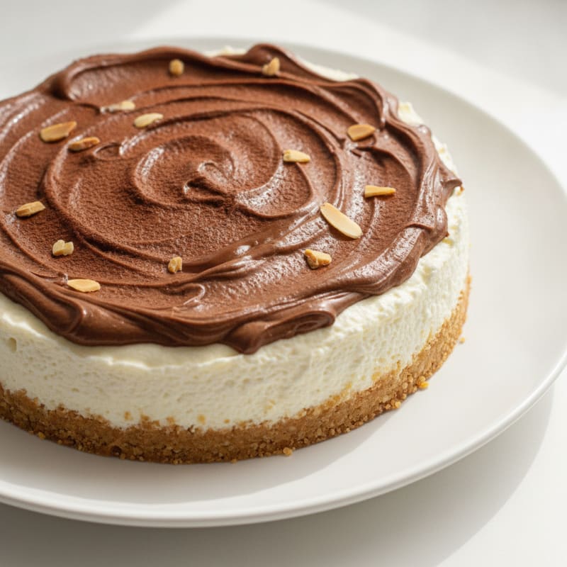 Silky Chocolate Protein Cheesecake with Whey and Skyr