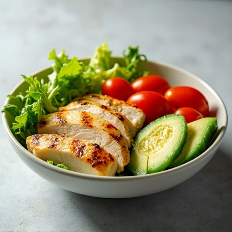 Grilled Chicken and Aijia Salad Bowl