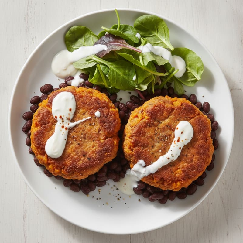 Sweet Potato and Black Bean Burgers