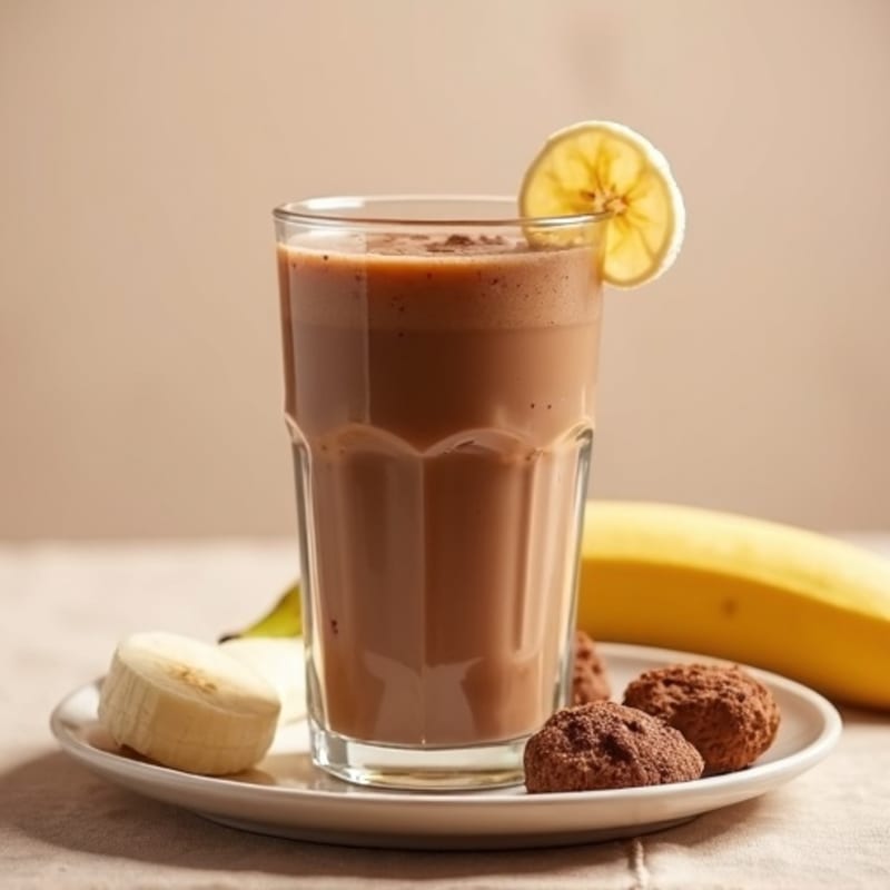 Creamy Chocolate Peanut Butter Protein Smoothie