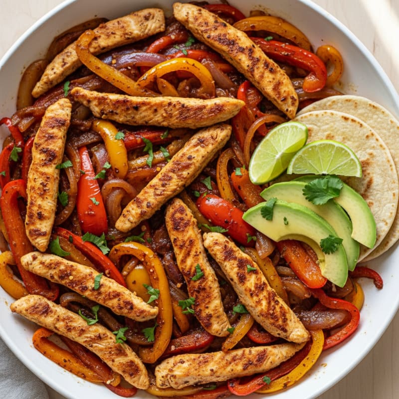 Chicken and Pepper Fajita Skillet