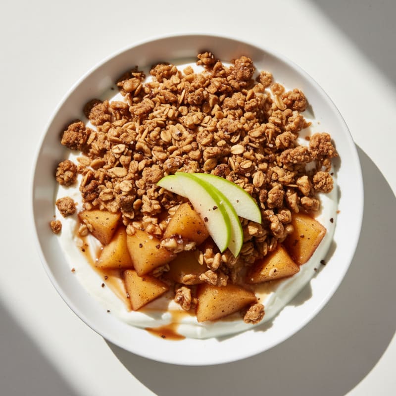 Golden Caramelized Apple Crumble
