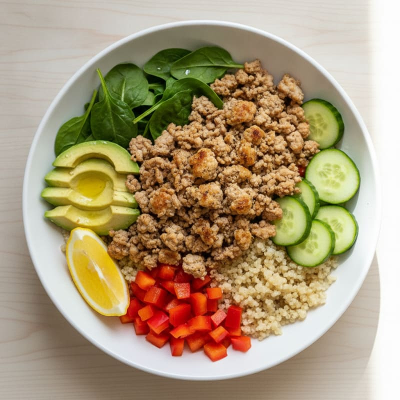 Lean Turkey and Quinoa Power Bowl
