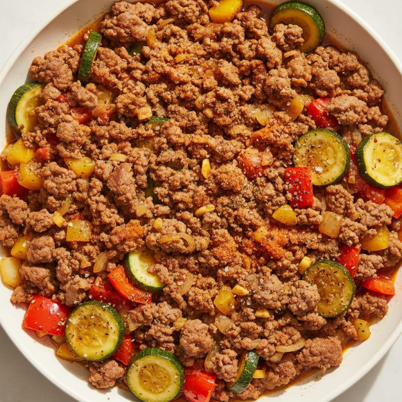 Ground Beef and Vegetable Skillet