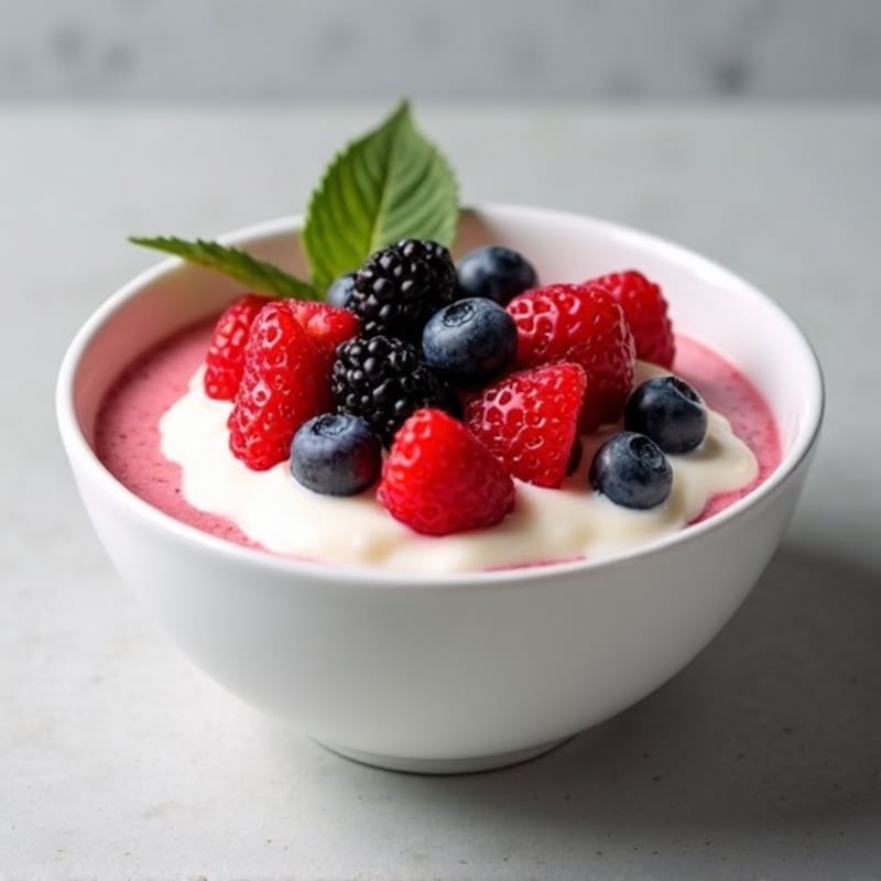 Creamy High-Protein Berry Cheesecake Bowl