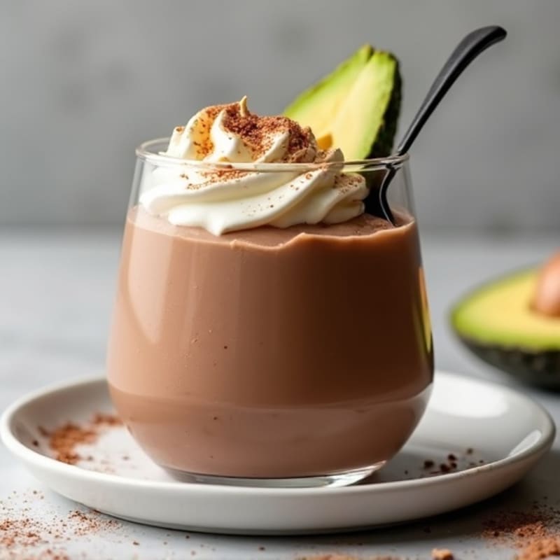 Silky Chocolate Protein Pudding with Peanut Butter Swirl