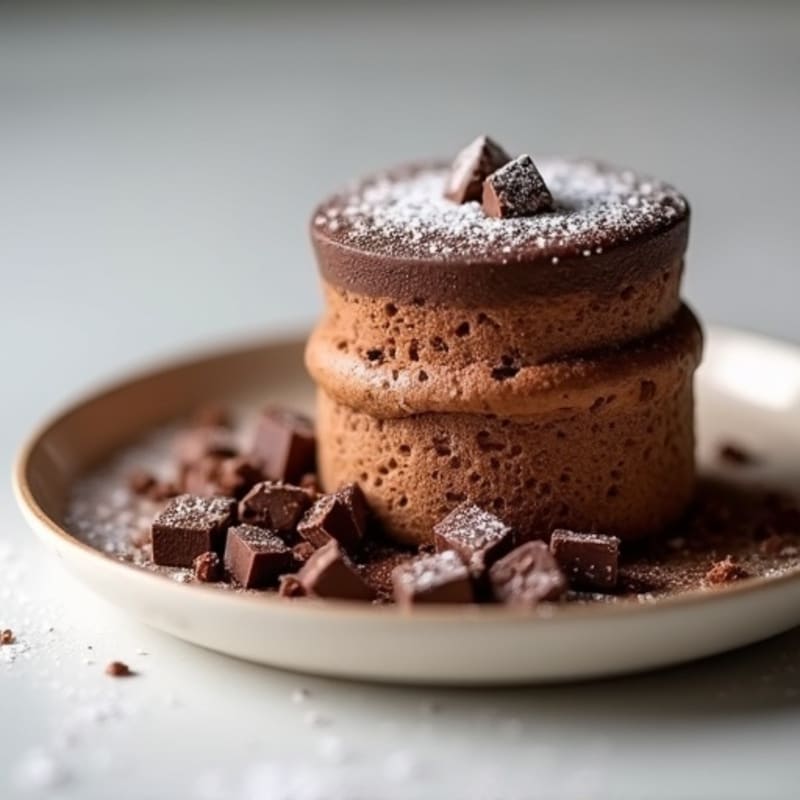 Dark Chocolate Protein Soufflé