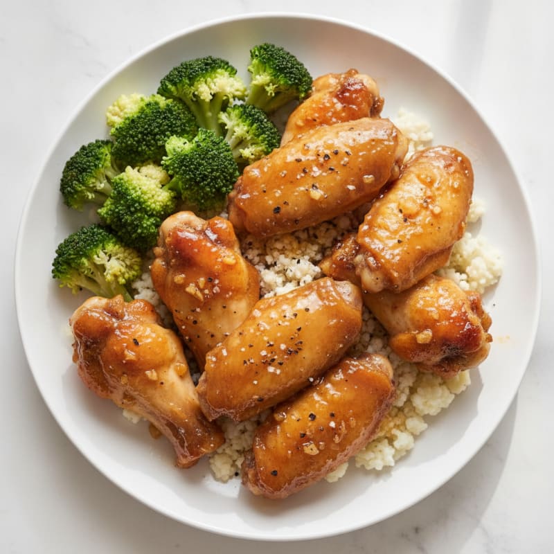 Honey-Garlic Glazed Chicken Wings