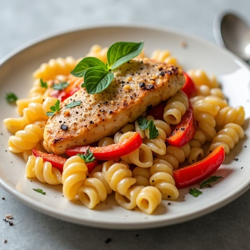 Creamy Cajun Chicken Pasta with Bell Peppers