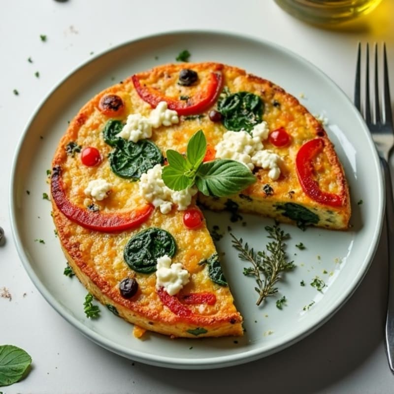 Herb-Roasted Vegetable and Goat Cheese Frittata