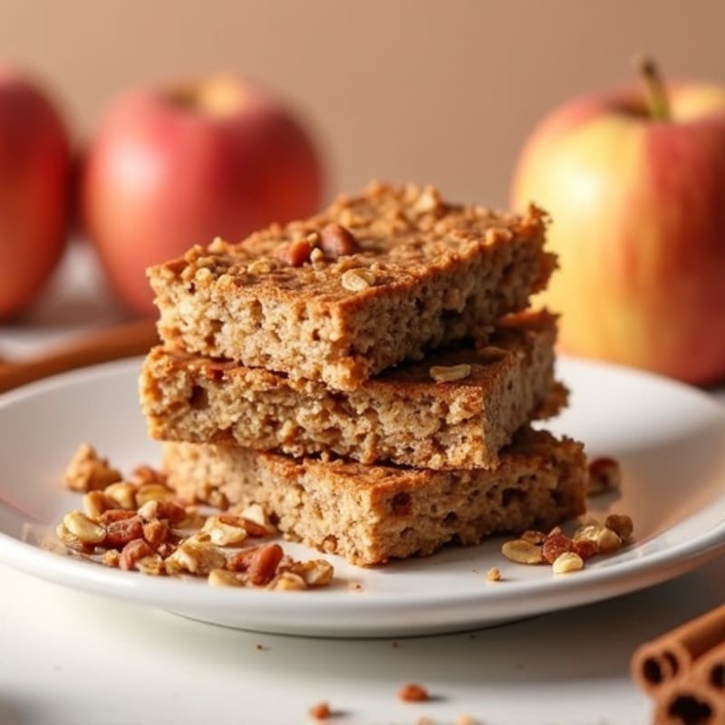Baked Cinnamon-Spiced Apple Oat Bars