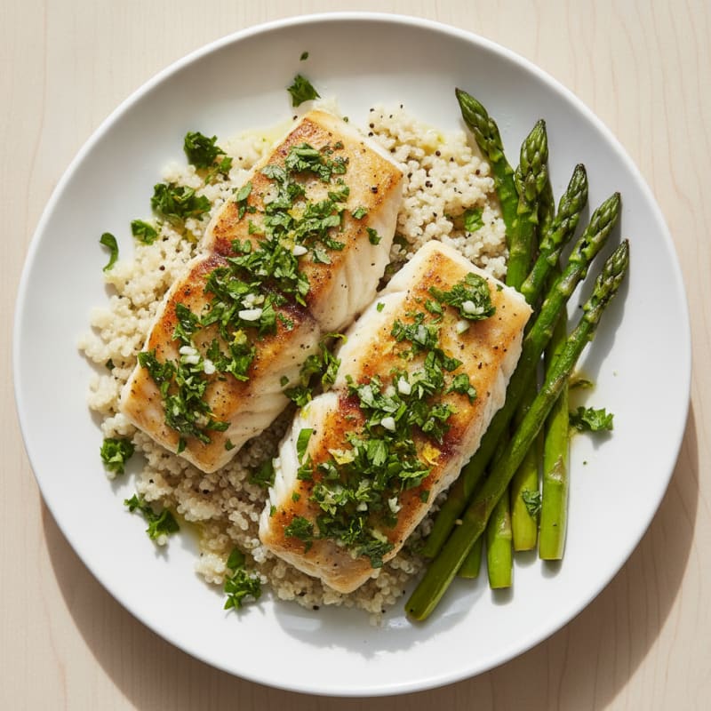 Baked Cod with Lemon-Herb Gremolata