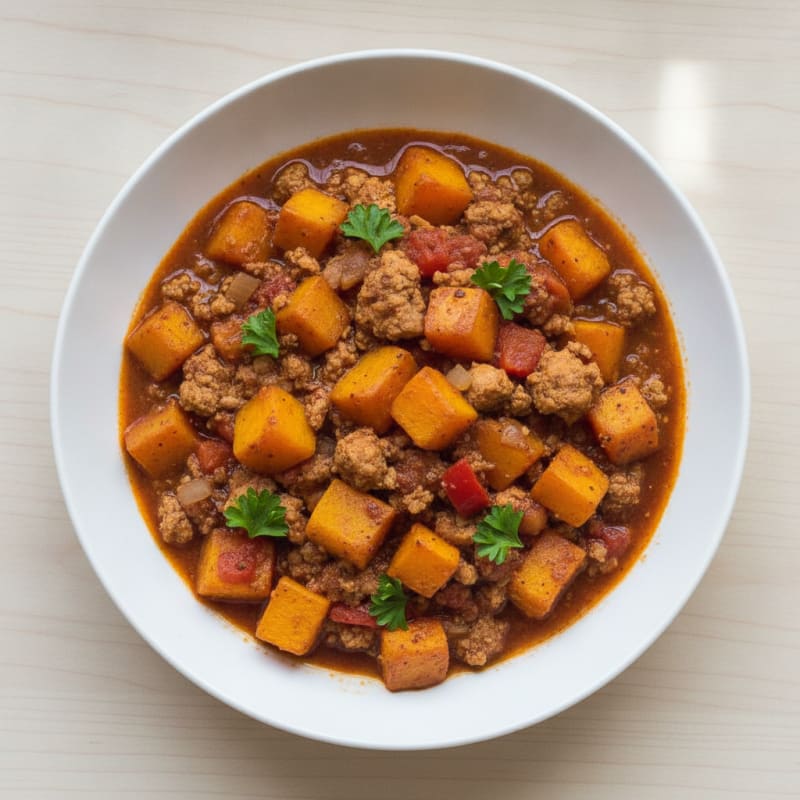 Roasted Butternut Squash Turkey Chili