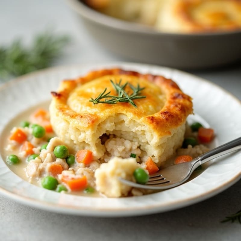 Creamy Cauliflower-Crust Chicken Pot Pie