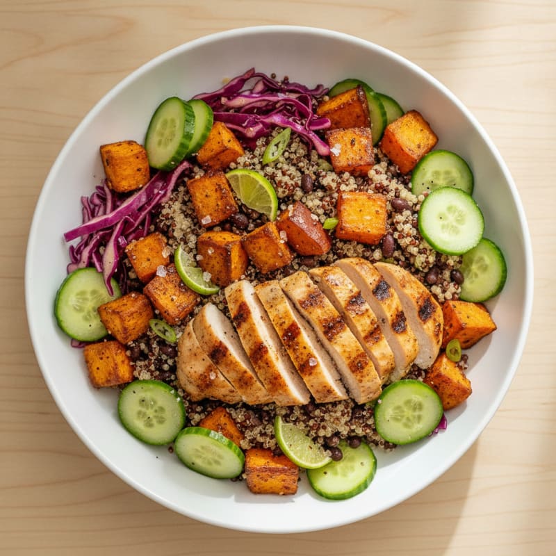 Sweet Potato & Quinoa Protein Bowl