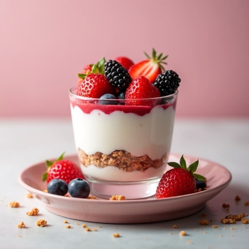 Creamy Greek Yogurt Protein Parfait with Mixed Berries