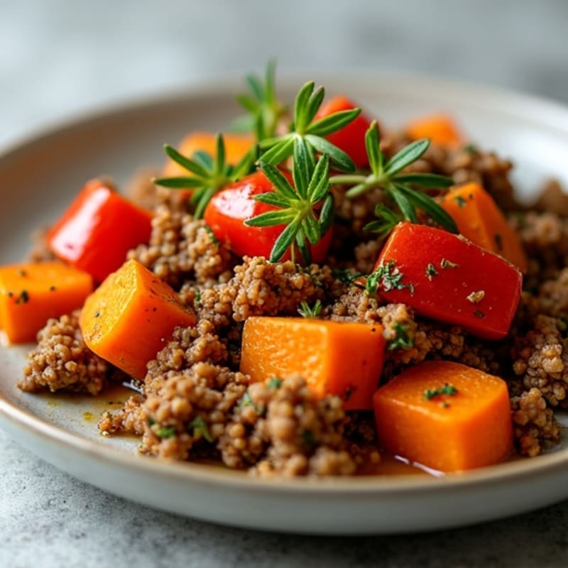 Herb-Roasted Ground Turkey Sweet Potato Skillet