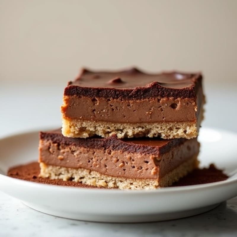 Lightened-Up Chocolate Cheesecake Squares