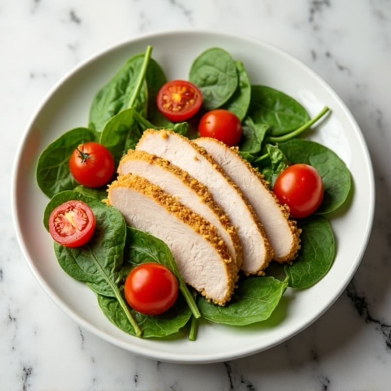 Turkey and Spinach Salad with Lemon Vinaigrette