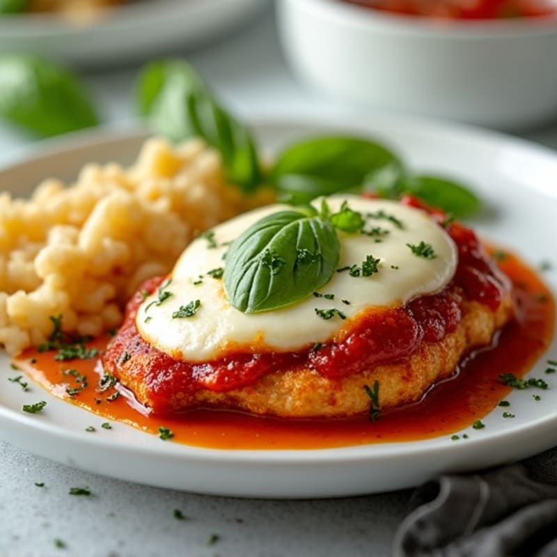 Crispy Baked Chicken Parmesan with Fresh Herbs