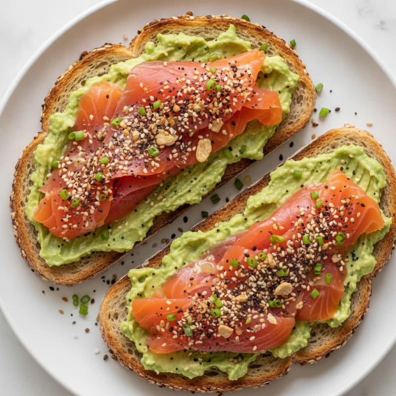 Protein-Packed Avocado and Smoked Salmon Toast