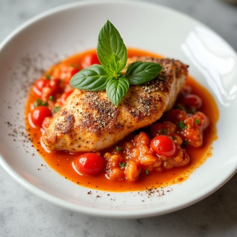 Spiced Chicken with Creamy Tomato Sauce