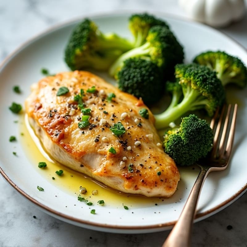 Sheet Pan Lemon Garlic Chicken and Roasted Broccoli