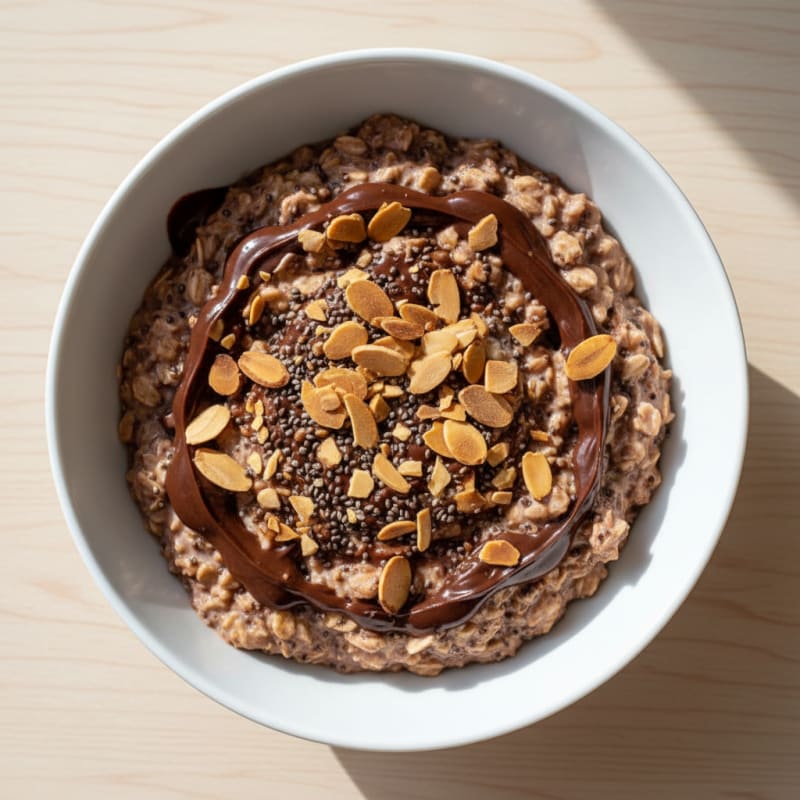Chocolate Almond Overnight Oats