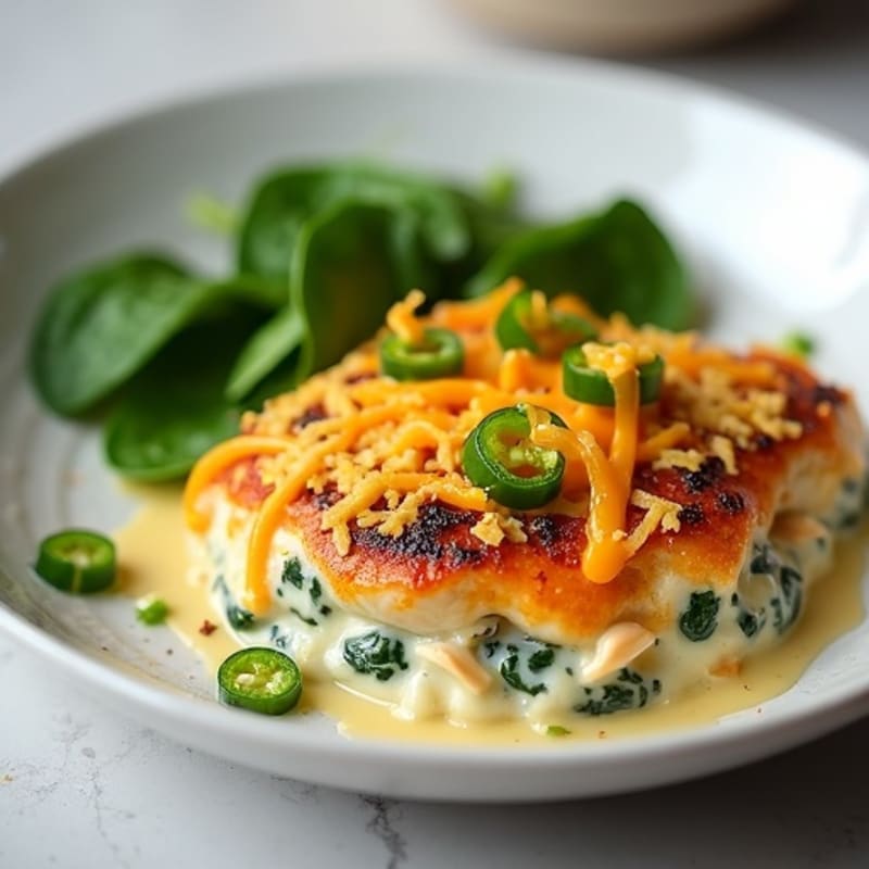 Spicy Jalapeño Creamy Chicken Bake
