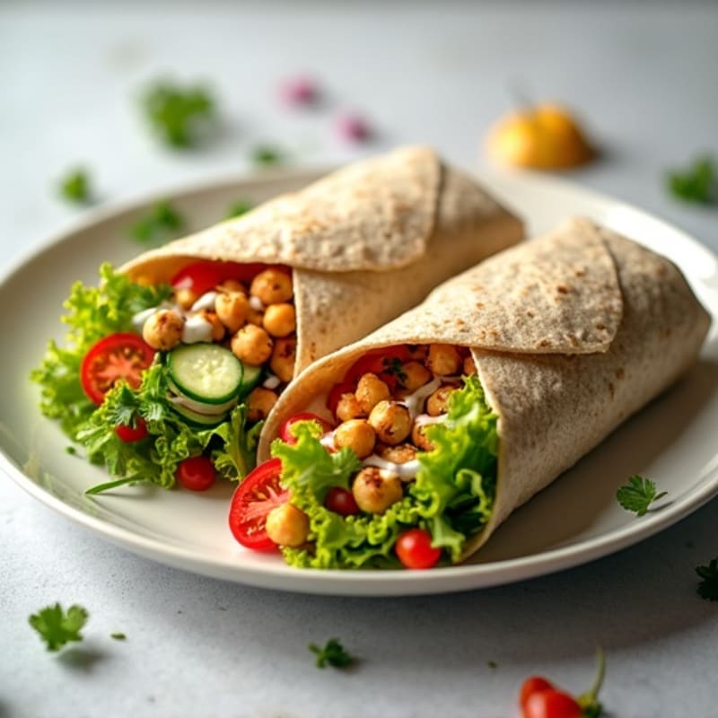 Fresh Crunchy Garden Veggie Wrap