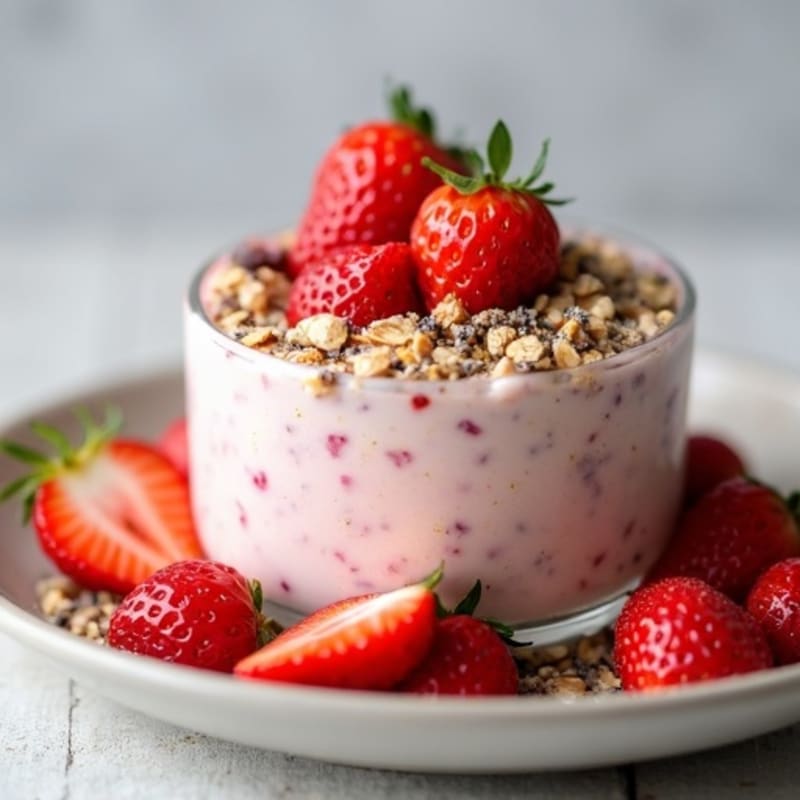 Creamy Strawberry Shortcake Overnight Oats